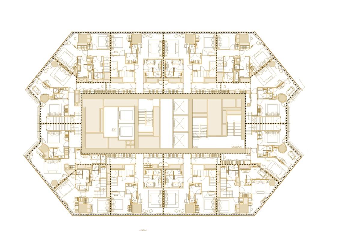 81-storey residential complex under construction with sea and city views in UAE, Dubai - Фото 28