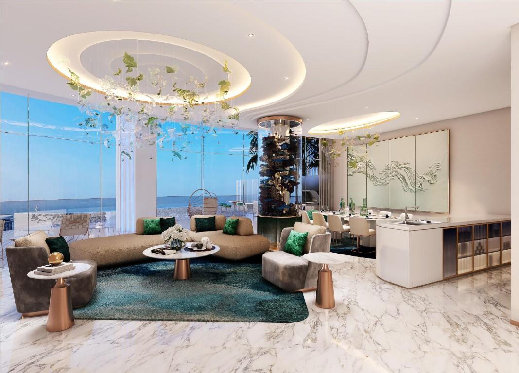 Damac Casa Tower luxury residential development with panoramic views of Palm Jumeirah and Dubai skyline - Фото 9