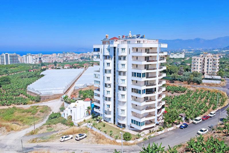 Two bedroom apartment on a high floor overlooking the sea and the mountains in the Mahmutlar area - Фото 34