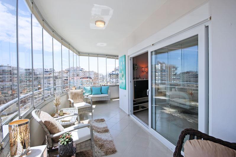 Furnished apartment on a high floor of 135 m2 in the Mahmutlar area - Фото 11