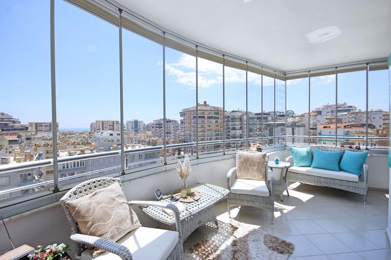 Furnished apartment on a high floor of 135 m2 in the Mahmutlar area - Фото 12