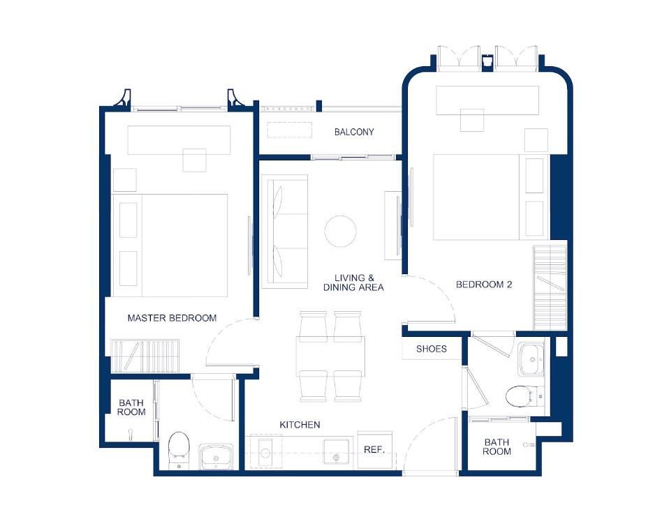 Low-rise complex with 1+1 and 2+1 apartments located in the center of Phuket - Фото 12