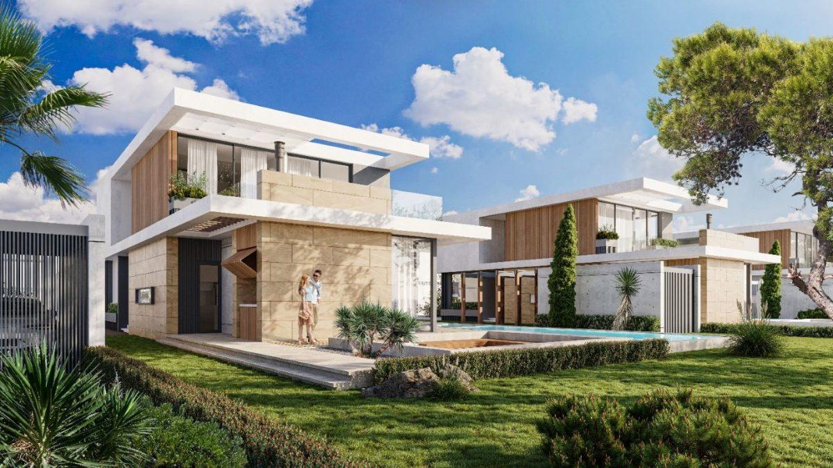 New design of villas in Northern Cyprus with sea and mountain views - Фото 6