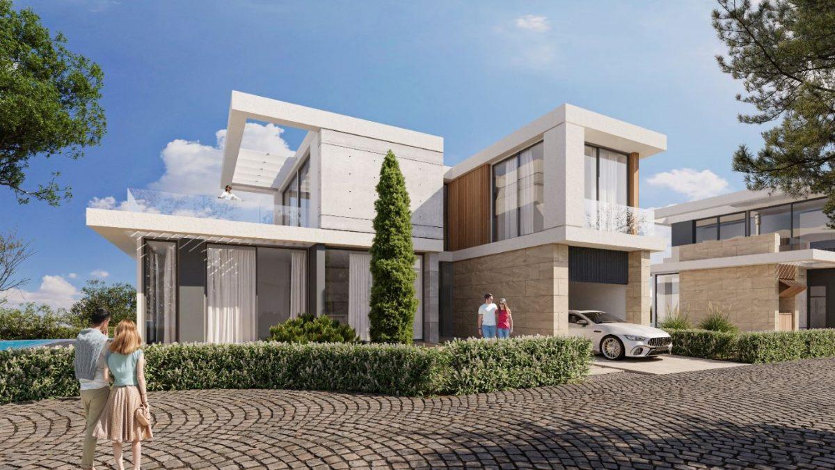 New design of villas in Northern Cyprus with sea and mountain views - Фото 4