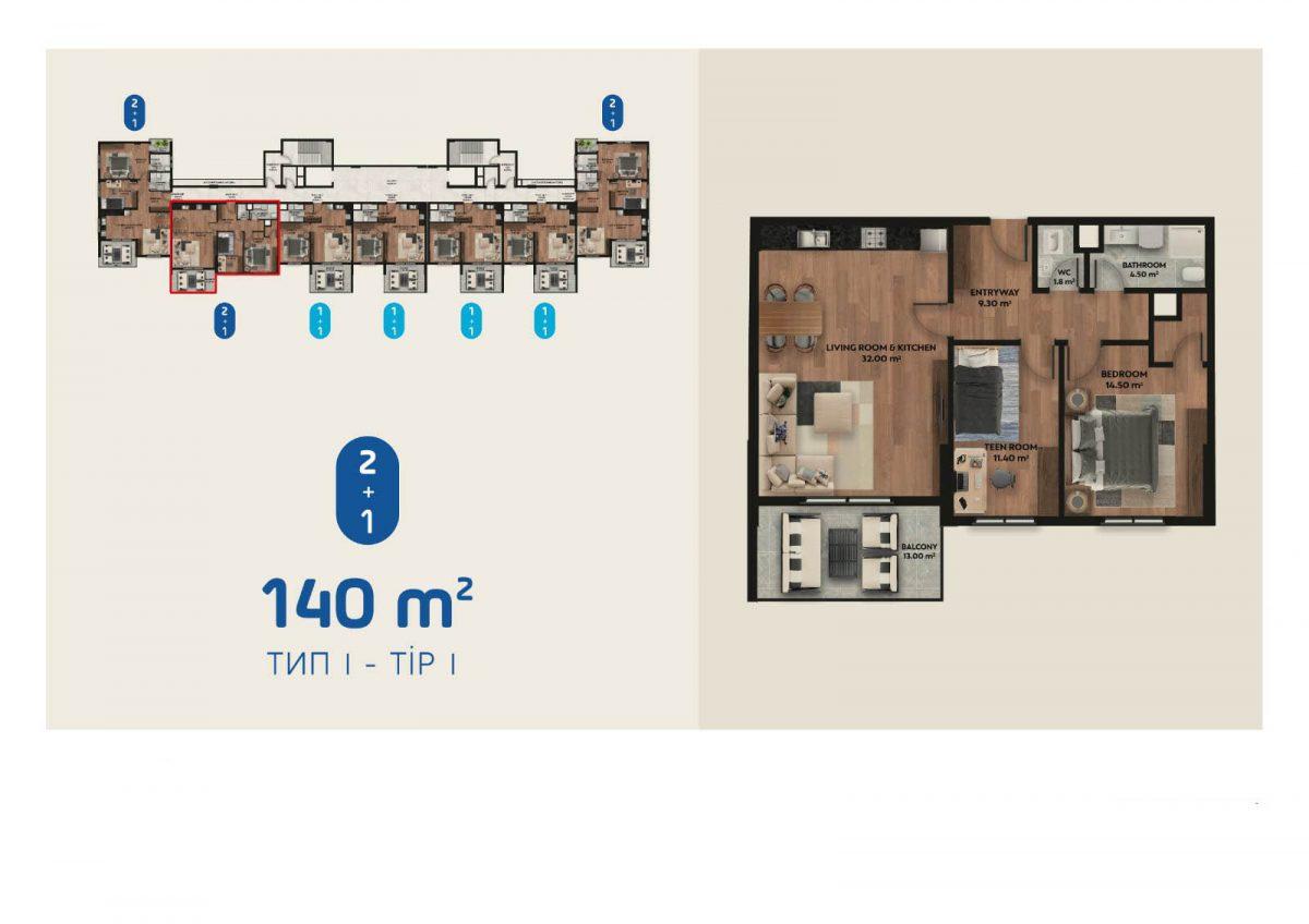 New multi-storey residential complex in walking distance to the sea, district Arpach Bahshish - Фото 22