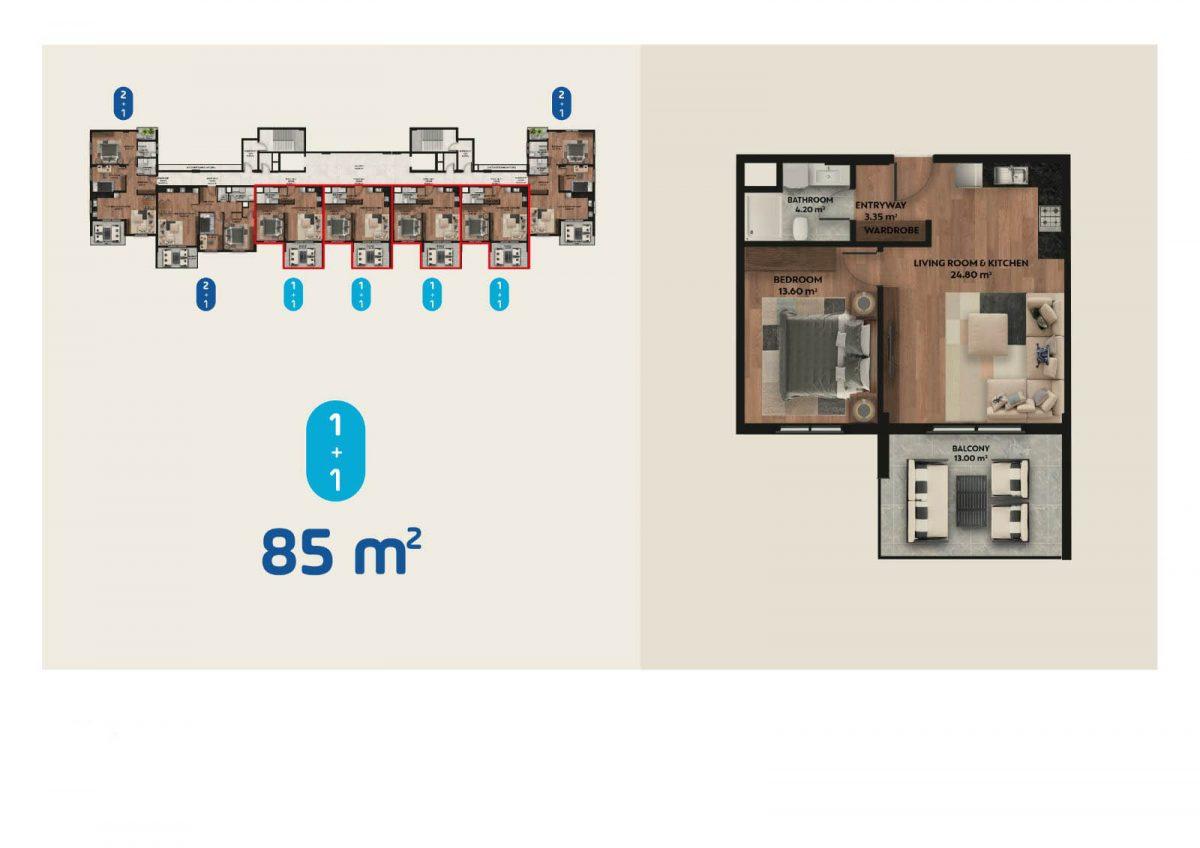 New multi-storey residential complex in walking distance to the sea, district Arpach Bahshish - Фото 21