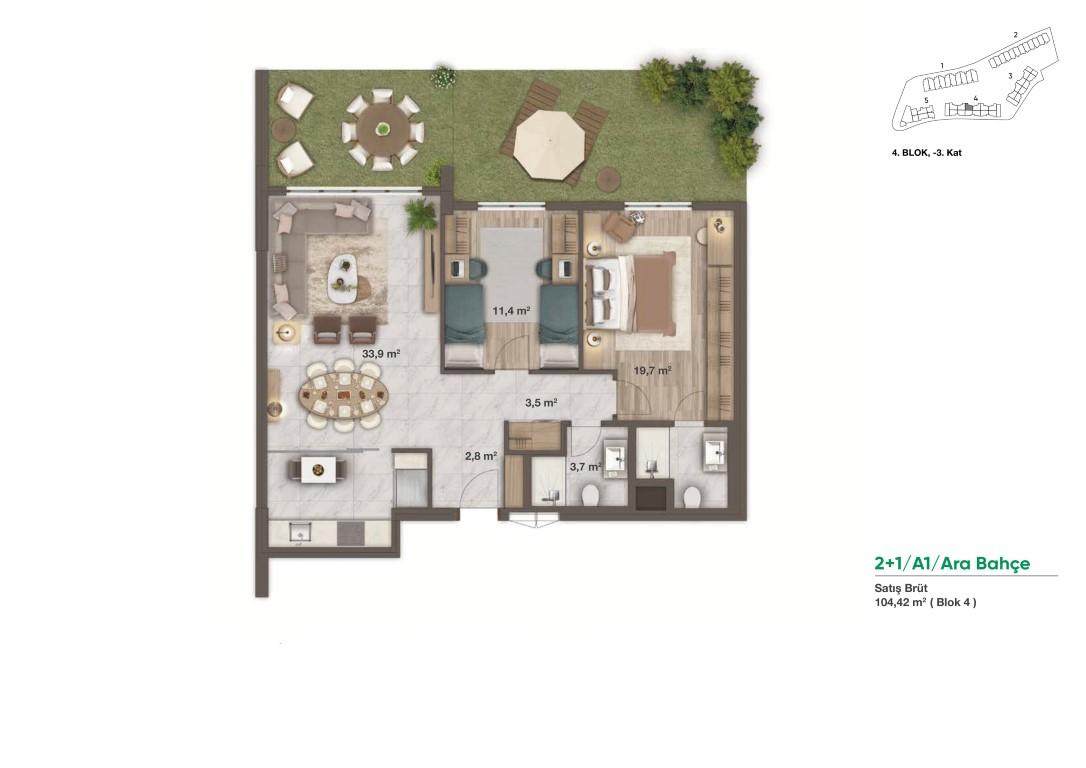 New project residential complex with large green space and many terraces - Фото 10