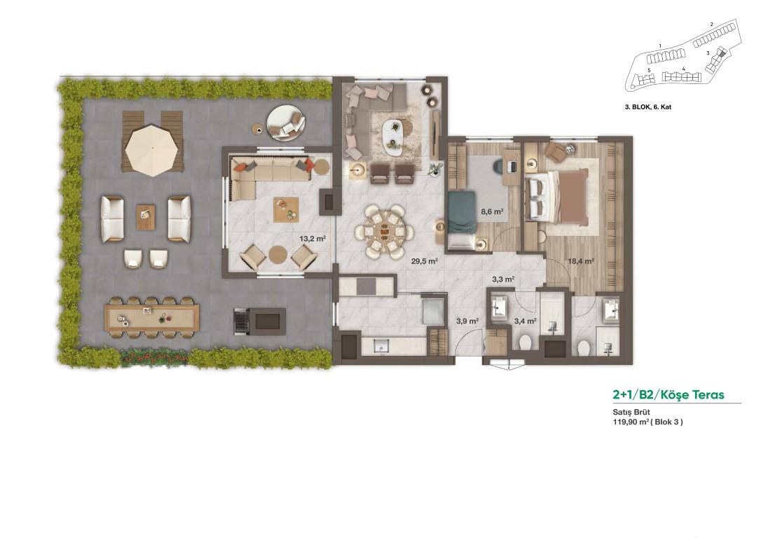 New project residential complex with large green space and many terraces - Фото 16