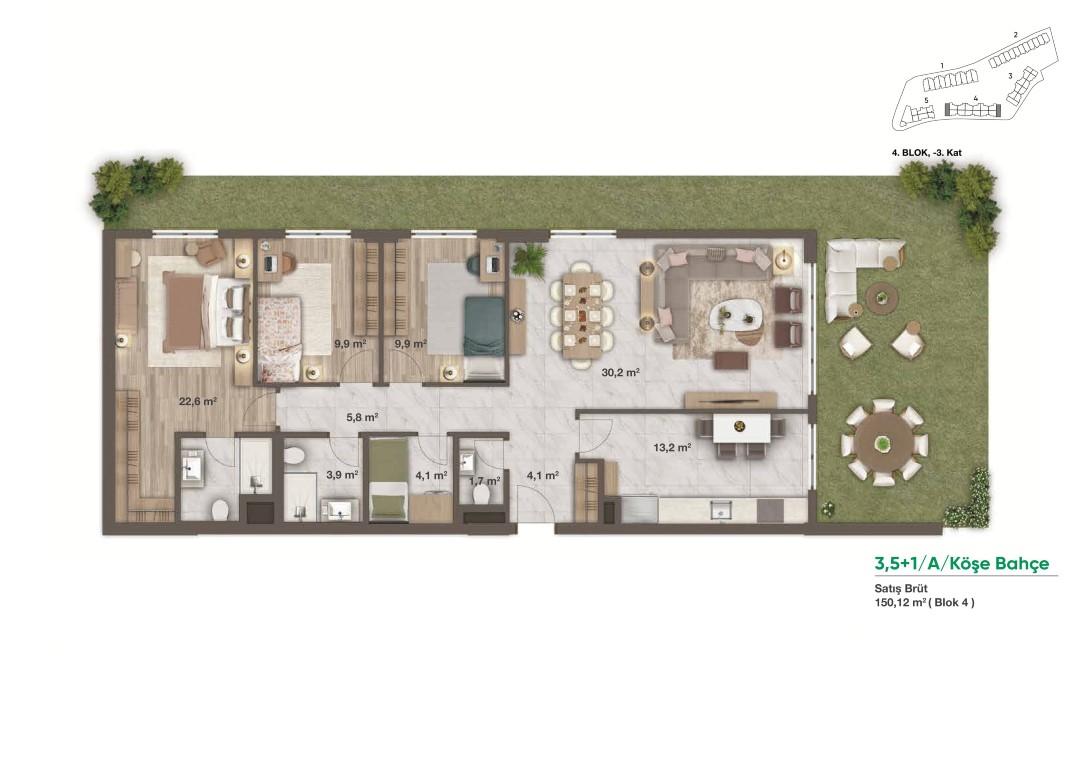 New project residential complex with large green space and many terraces - Фото 19