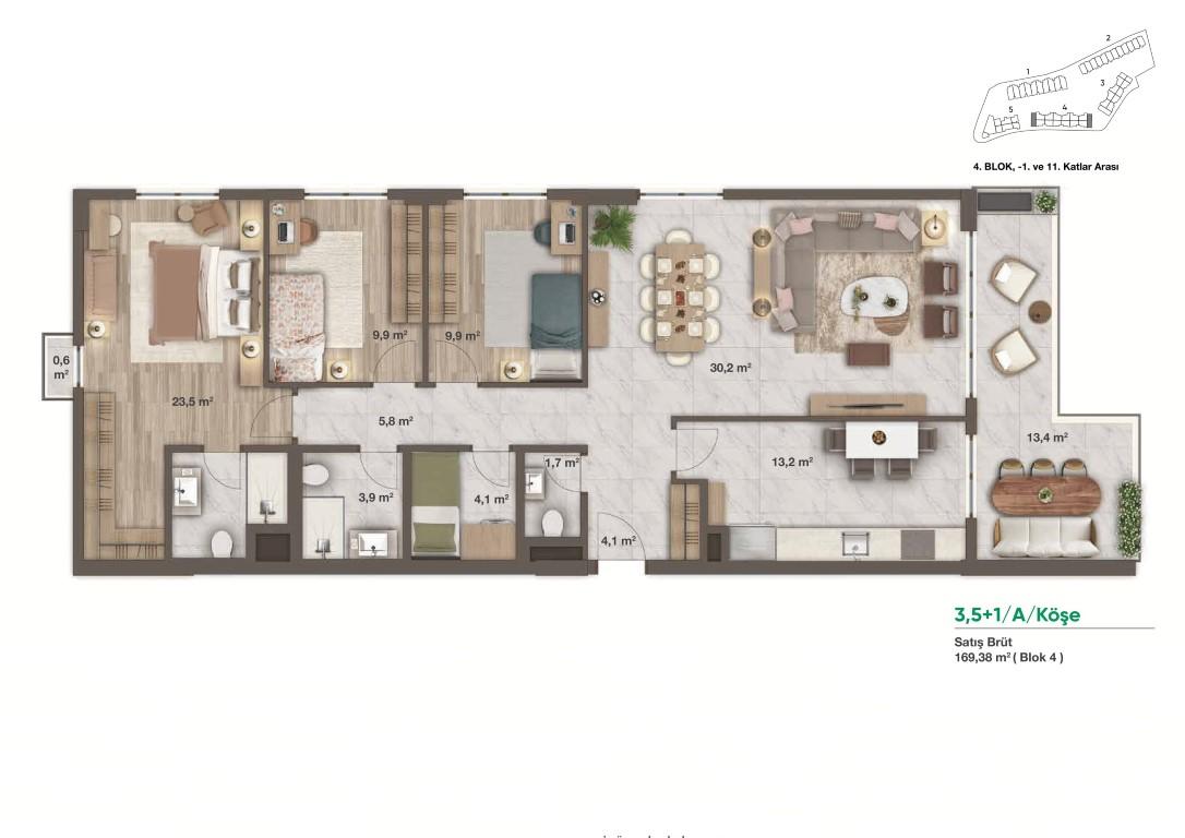 New project residential complex with large green space and many terraces - Фото 20