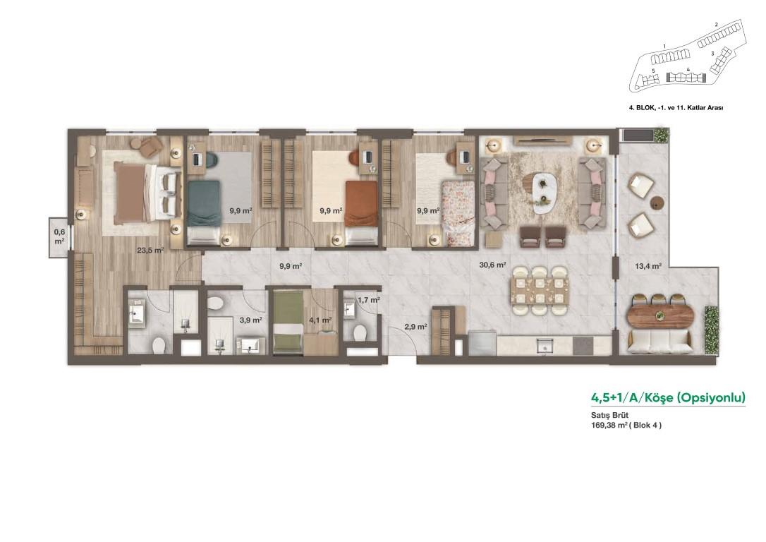 New project residential complex with large green space and many terraces - Фото 22