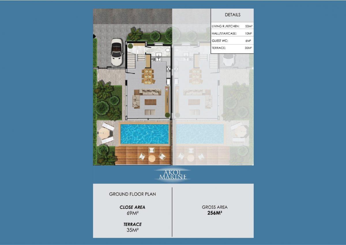 Design of 3+1 beachfront apartments, Northern Cyprus - Фото 14