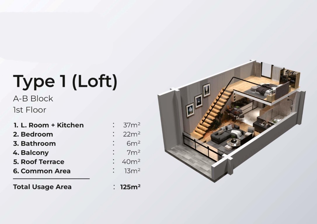 Loft-style 1+0 and 1+1 apartments on the first coastline in Iskele - Фото 20