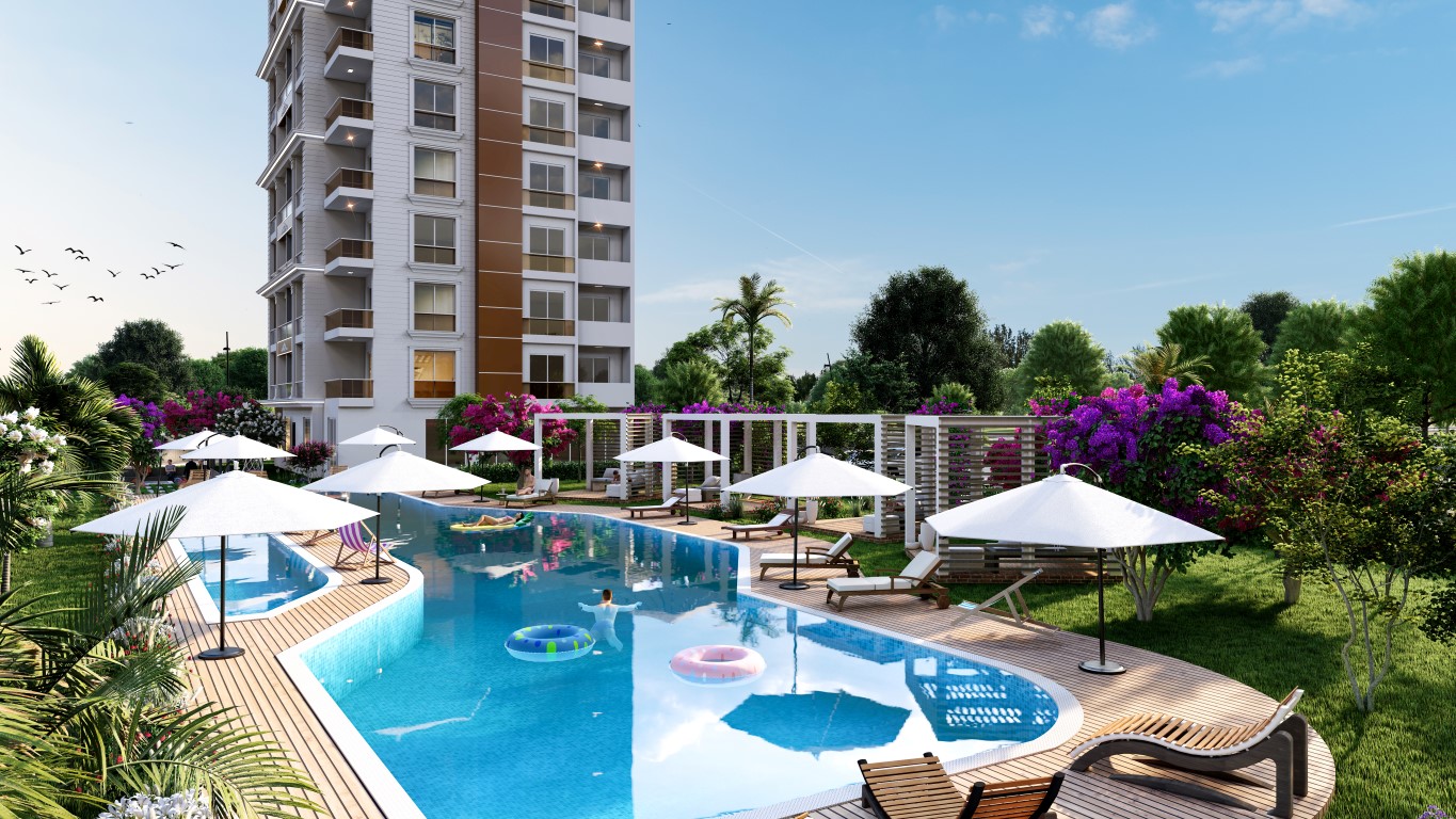 New cosy residential complex in Mersin, 1+1, 2+1 apartments - Фото 9