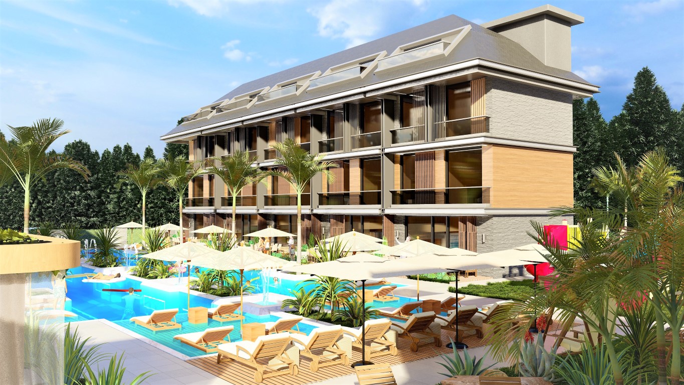 Residential complex in Alanya offering penthouses, duplexes and villas - Фото 11