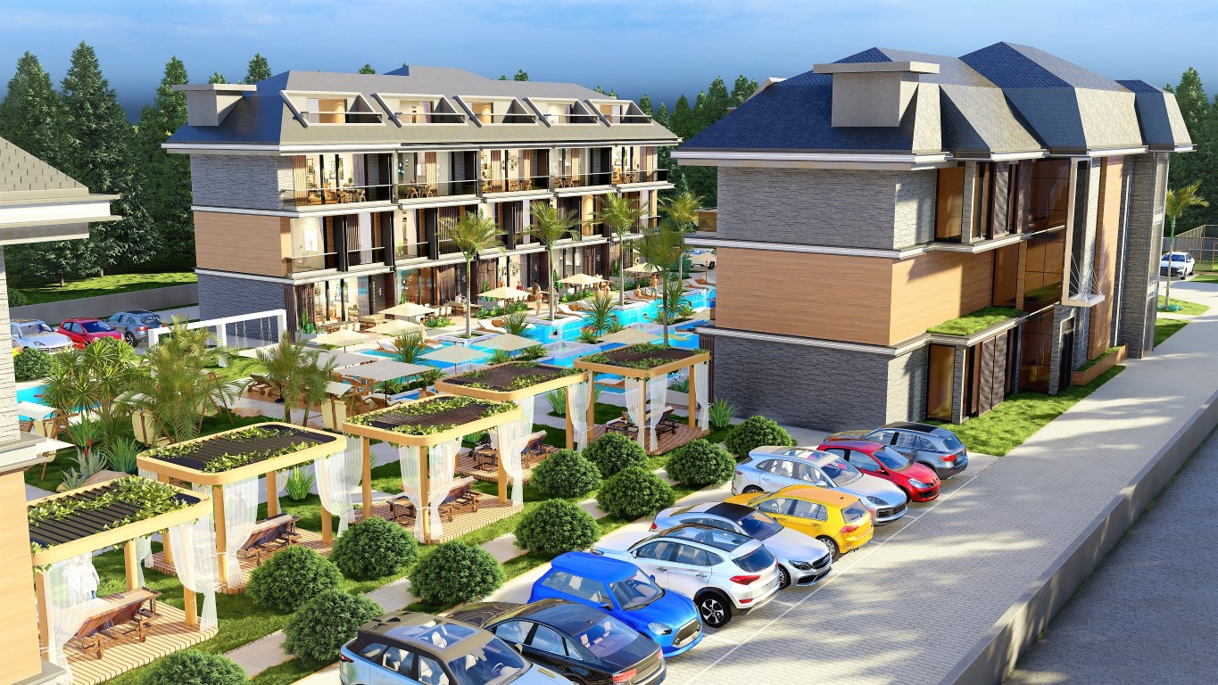 Residential complex in Alanya offering penthouses, duplexes and villas - Фото 7