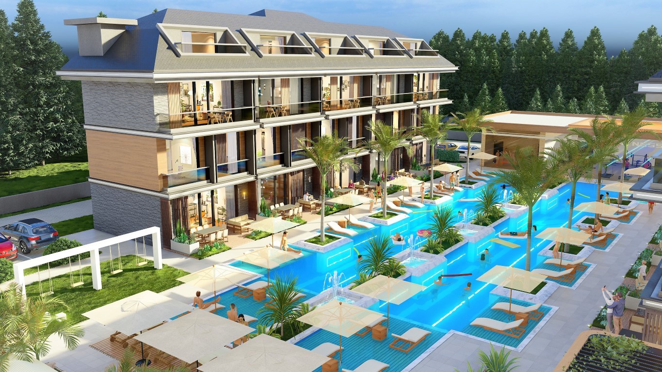 Residential complex in Alanya offering penthouses, duplexes and villas - Фото 12