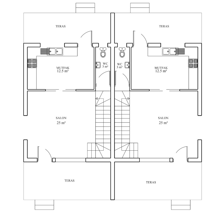 New project in Northern Cyprus offering villa and duplex options, Famagusta area - Фото 9