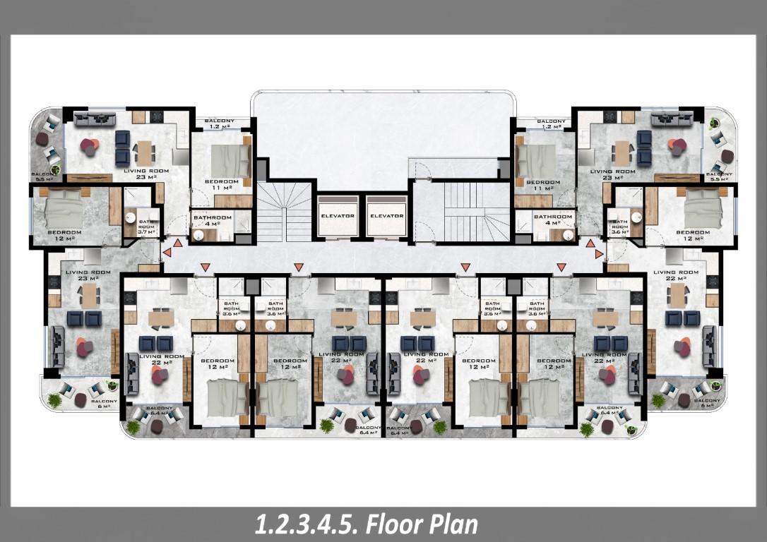 Project of a new residential complex in Gazipasha - Фото 14