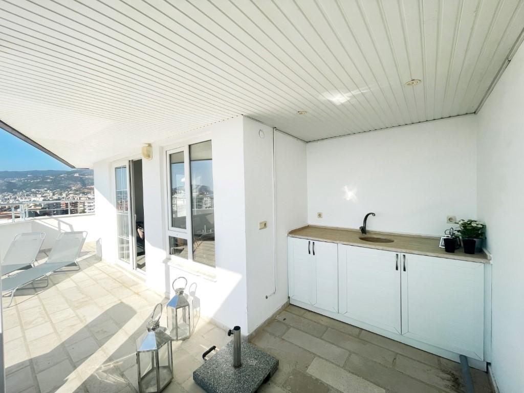 Furnished duplex (3+2) with city and sea views, Tosmur - Фото 14