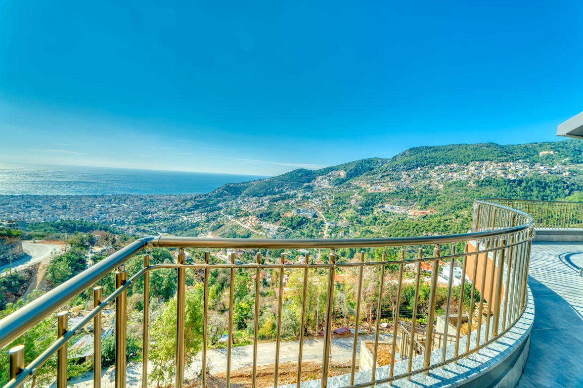 Detached villa (7+2) on the hill overlooking the sea and the city, Bektas - Фото 40