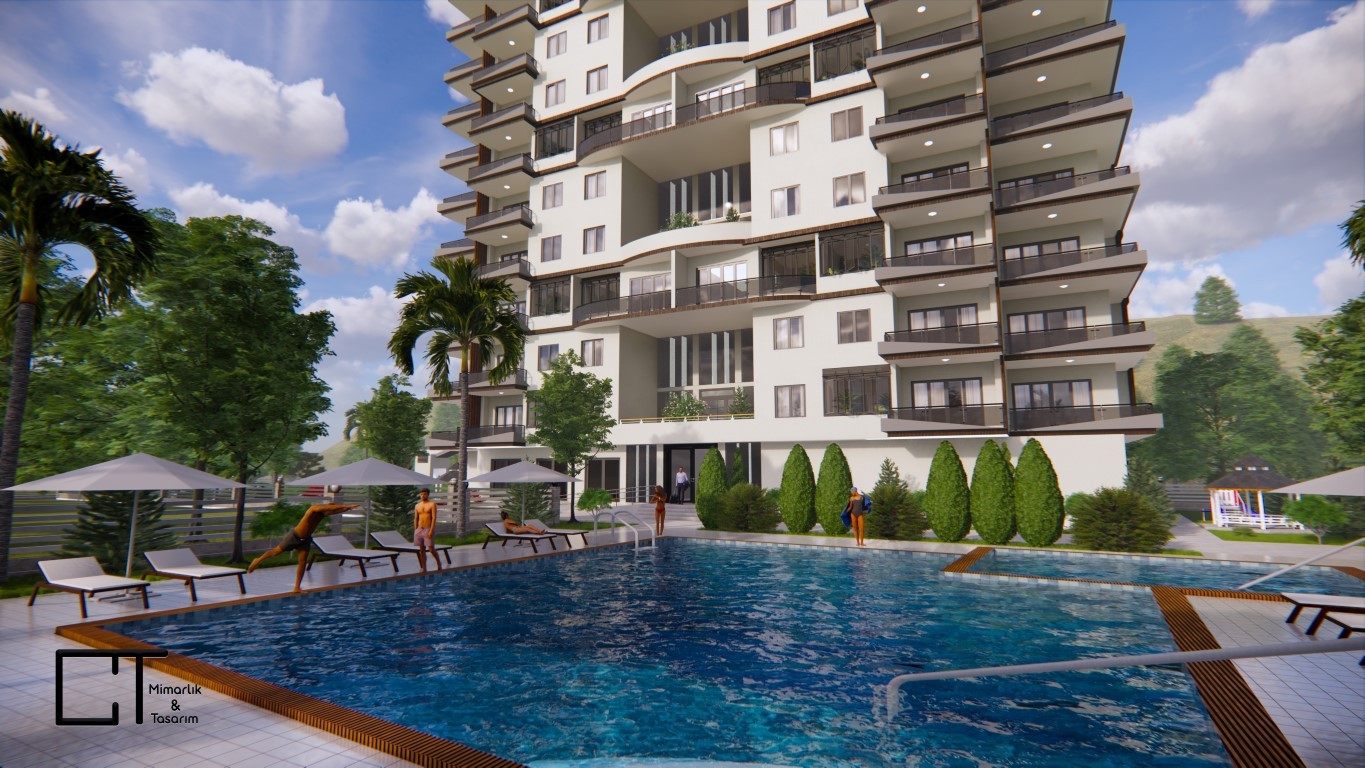 Apartment complex with 2+1 and 3+1 apartments in Mersin - Фото 5