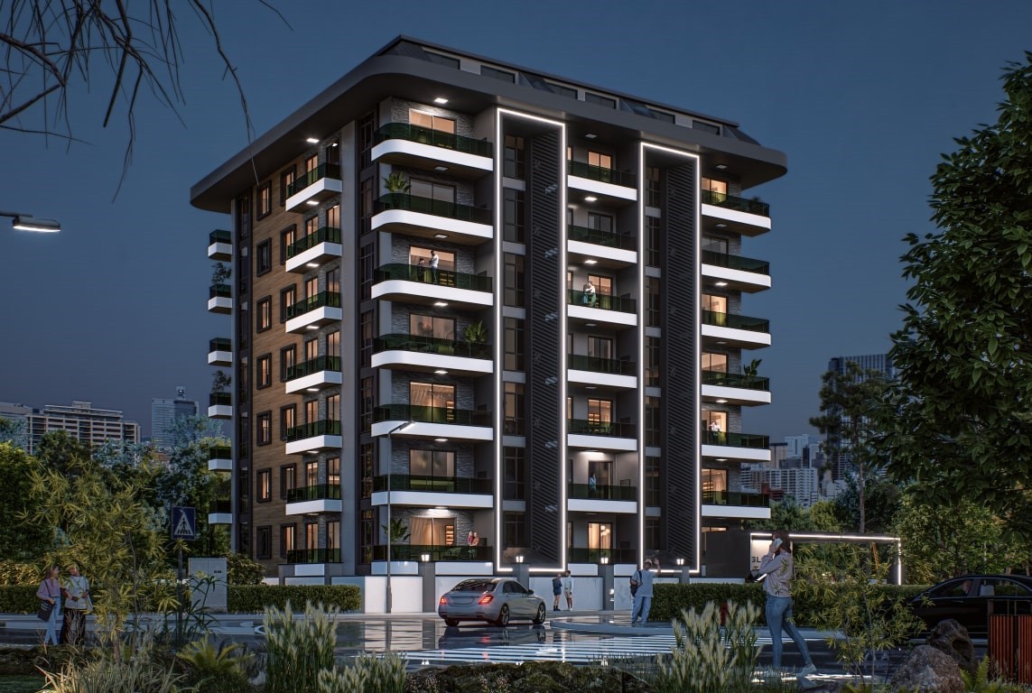 New residential complex with 1+1, 2+1 and 3+1 apartments in the center of Alanya - Фото 5