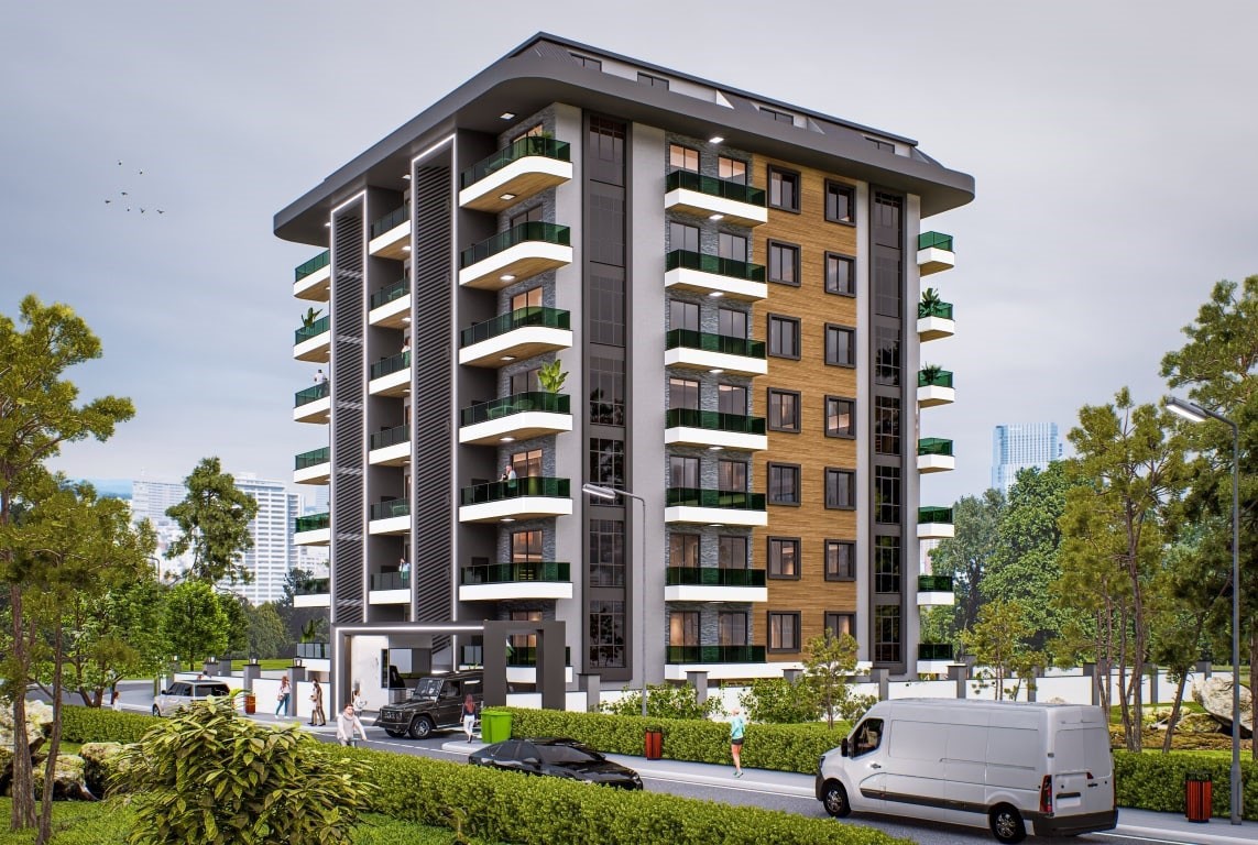 New residential complex with 1+1, 2+1 and 3+1 apartments in the center of Alanya - Фото 3