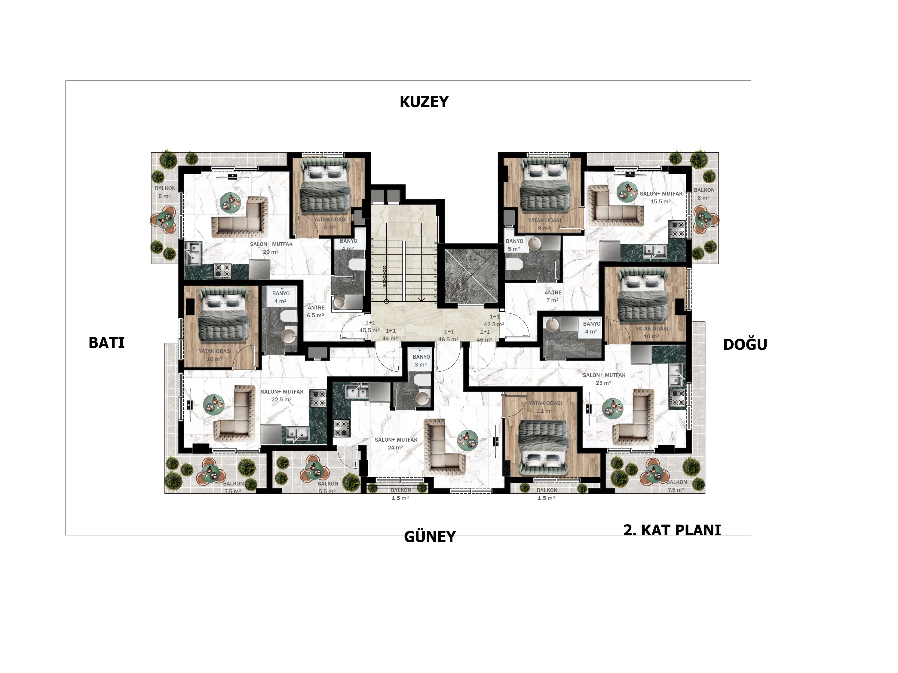 New residential complex in central Alanya - Фото 14