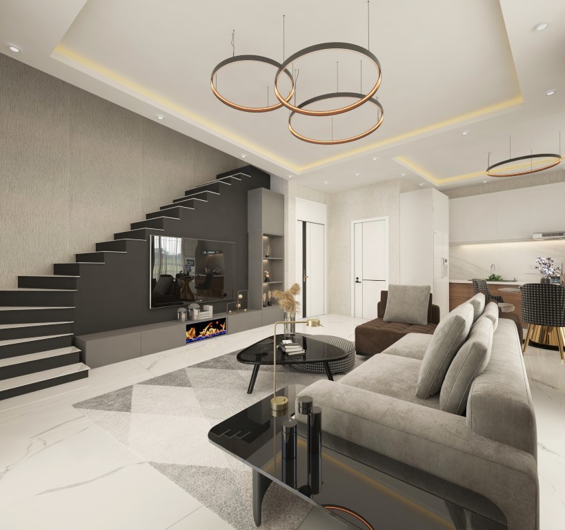 Duplex project with 2+2 apartments in Tepe - Фото 20