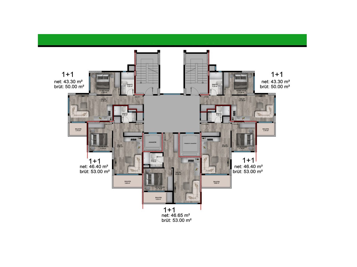 Cosy residential complex in one of the largest areas of Mersin - Erdemli - Фото 11