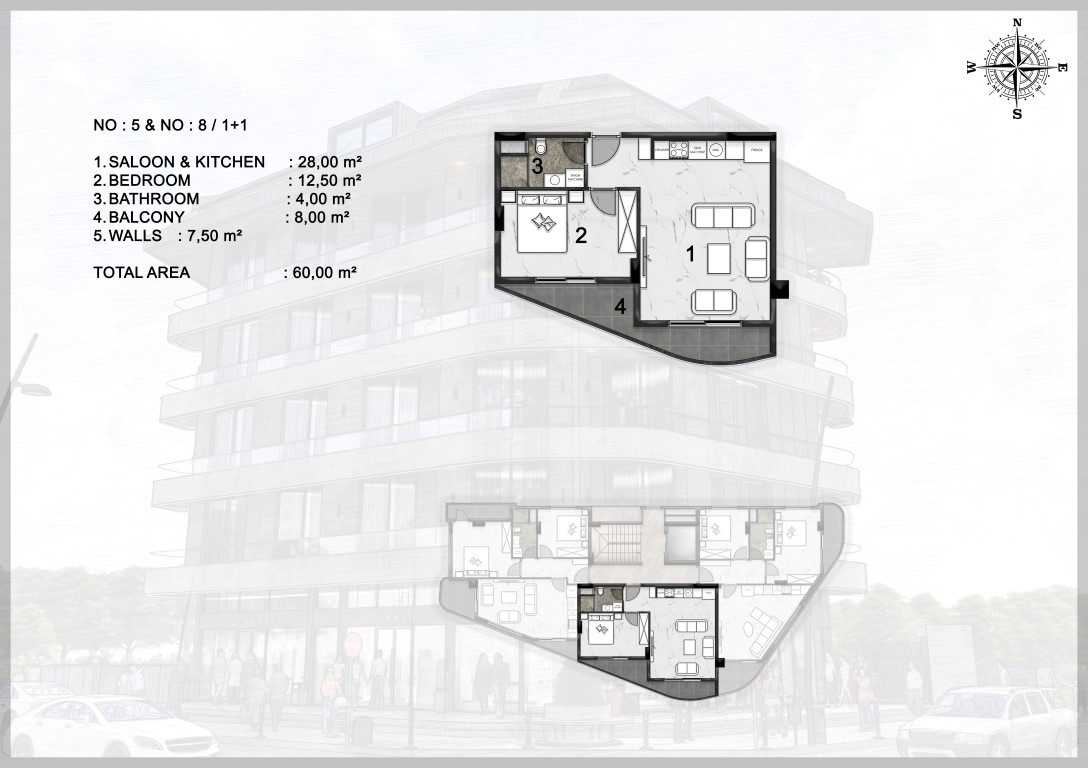 New complex with apartments 60-180 m2 in the prestigious area of Obos - Фото 16