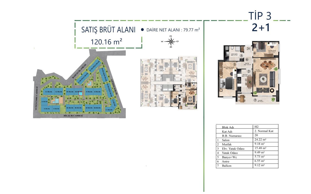 Low-rise residential project in Istanbul, Byukchmedje district - Фото 26