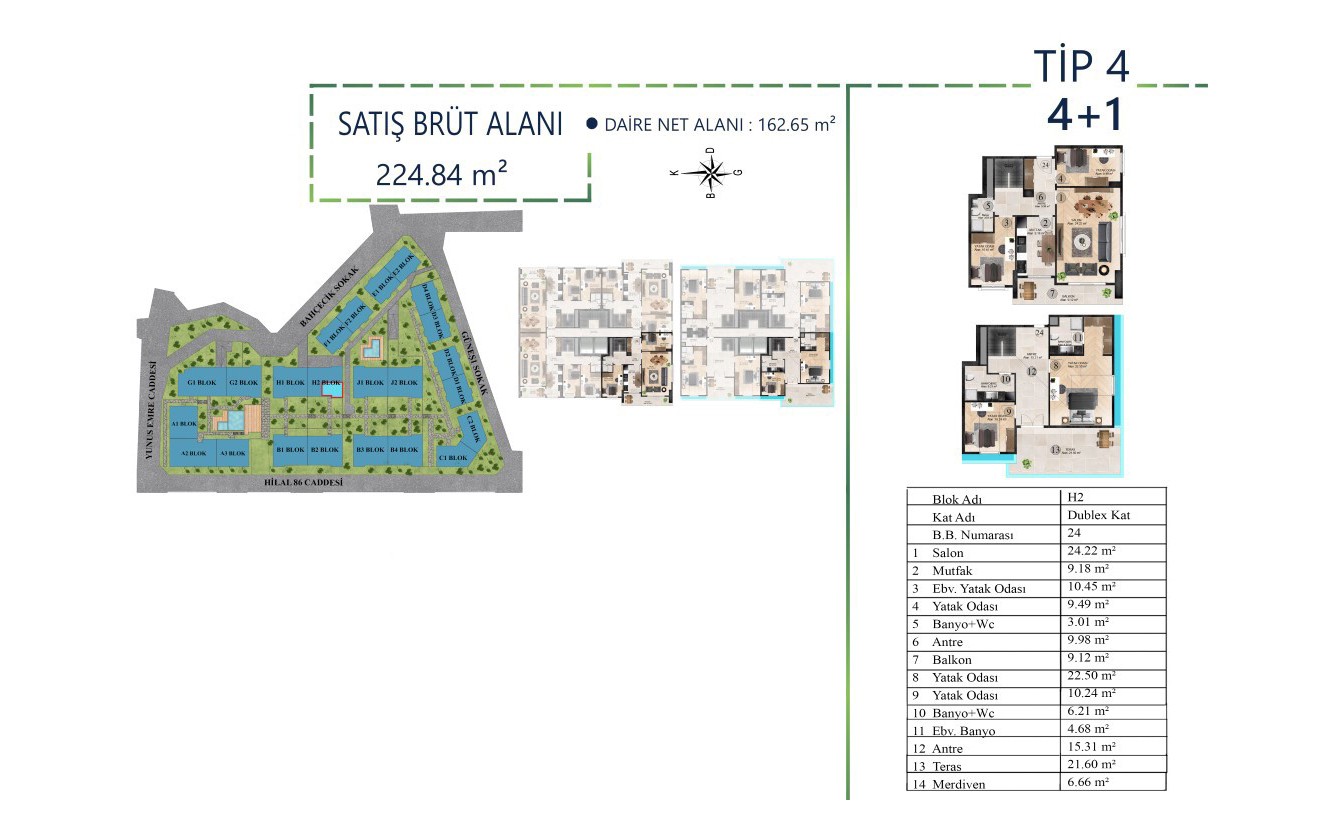 Low-rise residential project in Istanbul, Byukchmedje district - Фото 28