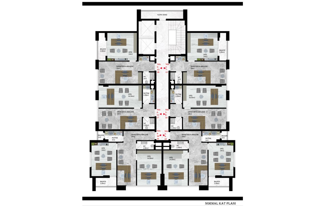 Project with commercial premises in the center of Alanya - Фото 3