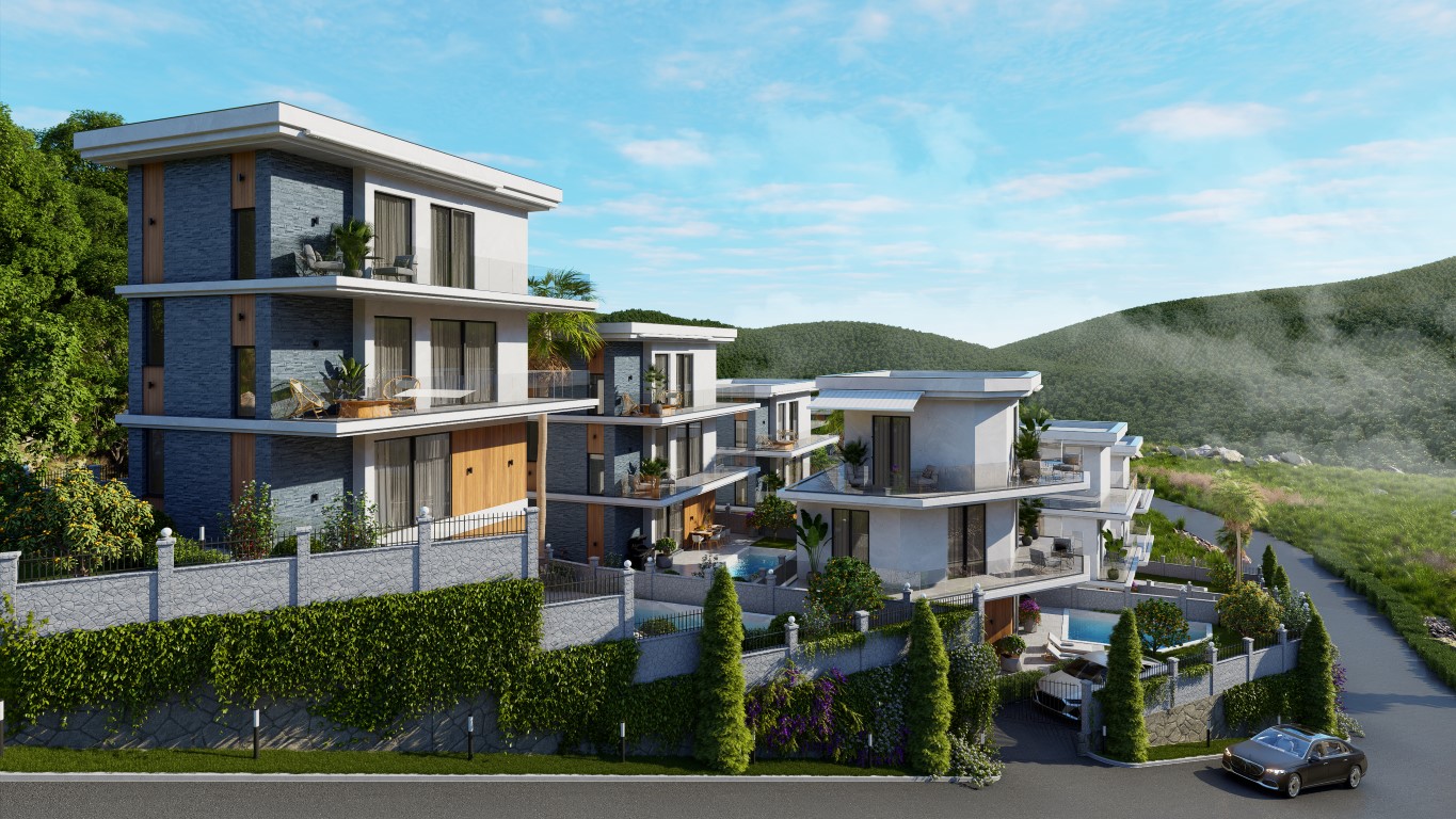 Complex of villas on the slopes of mountains, in the prestigious area of Bektaş - Фото 10