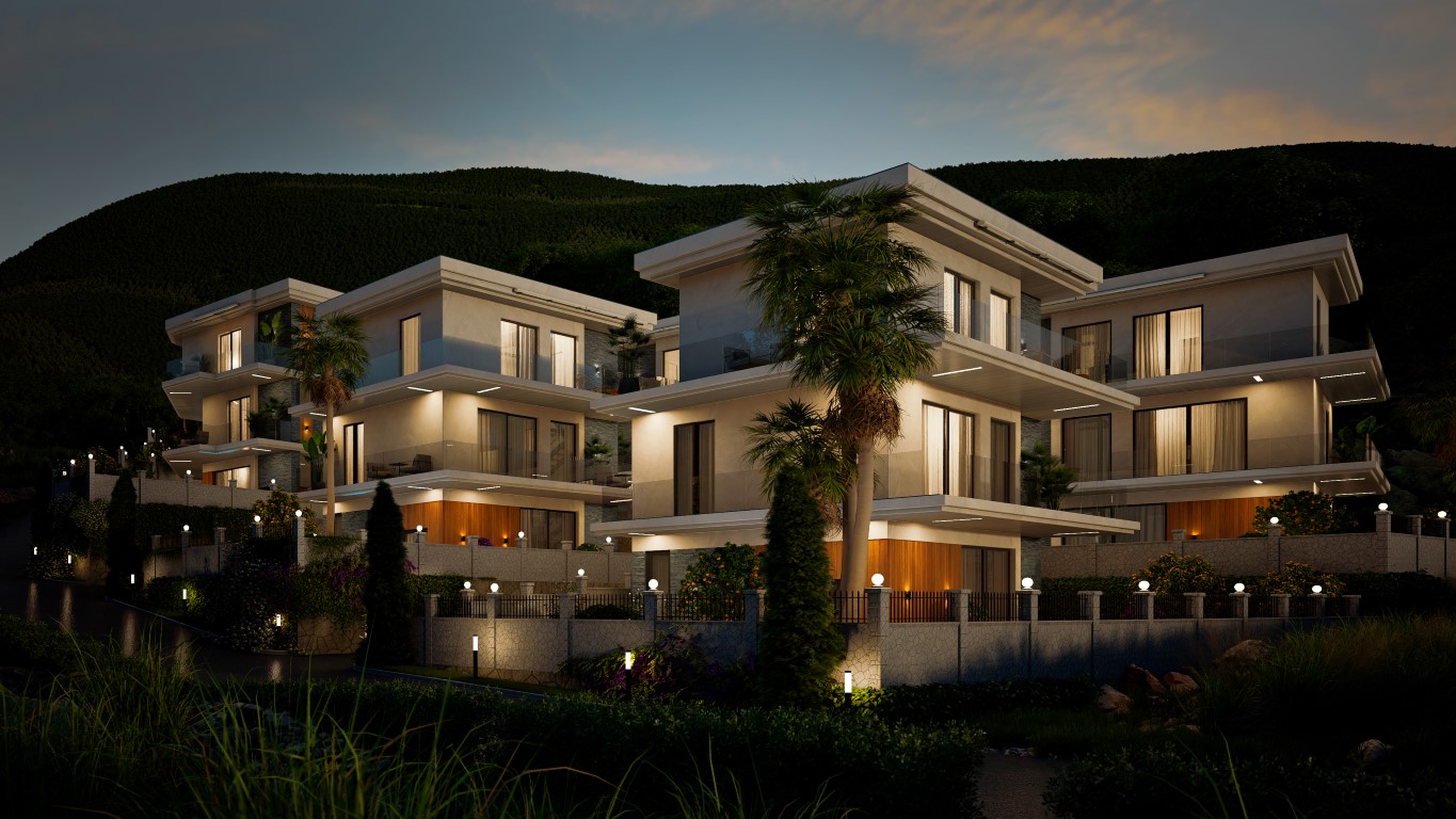 Complex of villas on the slopes of mountains, in the prestigious area of Bektaş - Фото 4