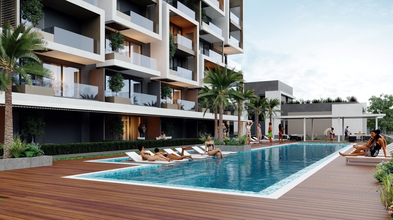 Apartments 1+1 and 2+1 in Antalya with installment and on the final stage of construction - Фото 6