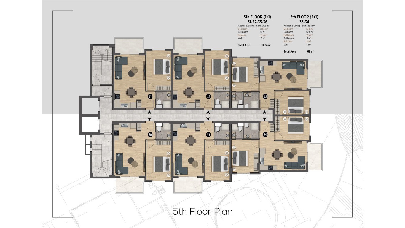 Luxury apartments in Mahmutlar with a rent up to 2 years and modern infrastructure - Фото 24