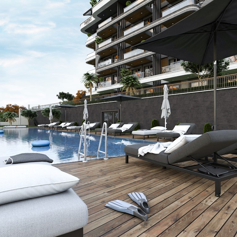 Stylish beachfront apartments with no-interest rate and luxury infrastructure in Alanya - Фото 8