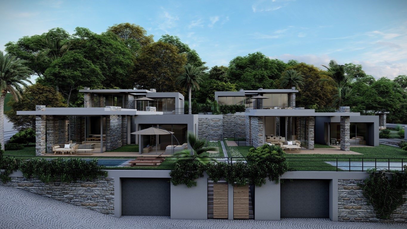 Elegant villas with panoramic sea views and modern facilities in Bodrum - Фото 3