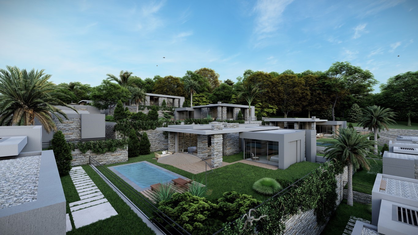 Elegant villas with panoramic sea views and modern facilities in Bodrum - Фото 8