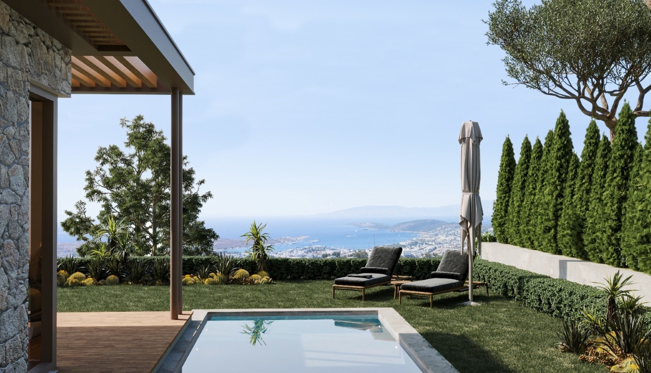 Luxury villas in Bodrum with private pools and breathtaking views of the sea - Фото 11