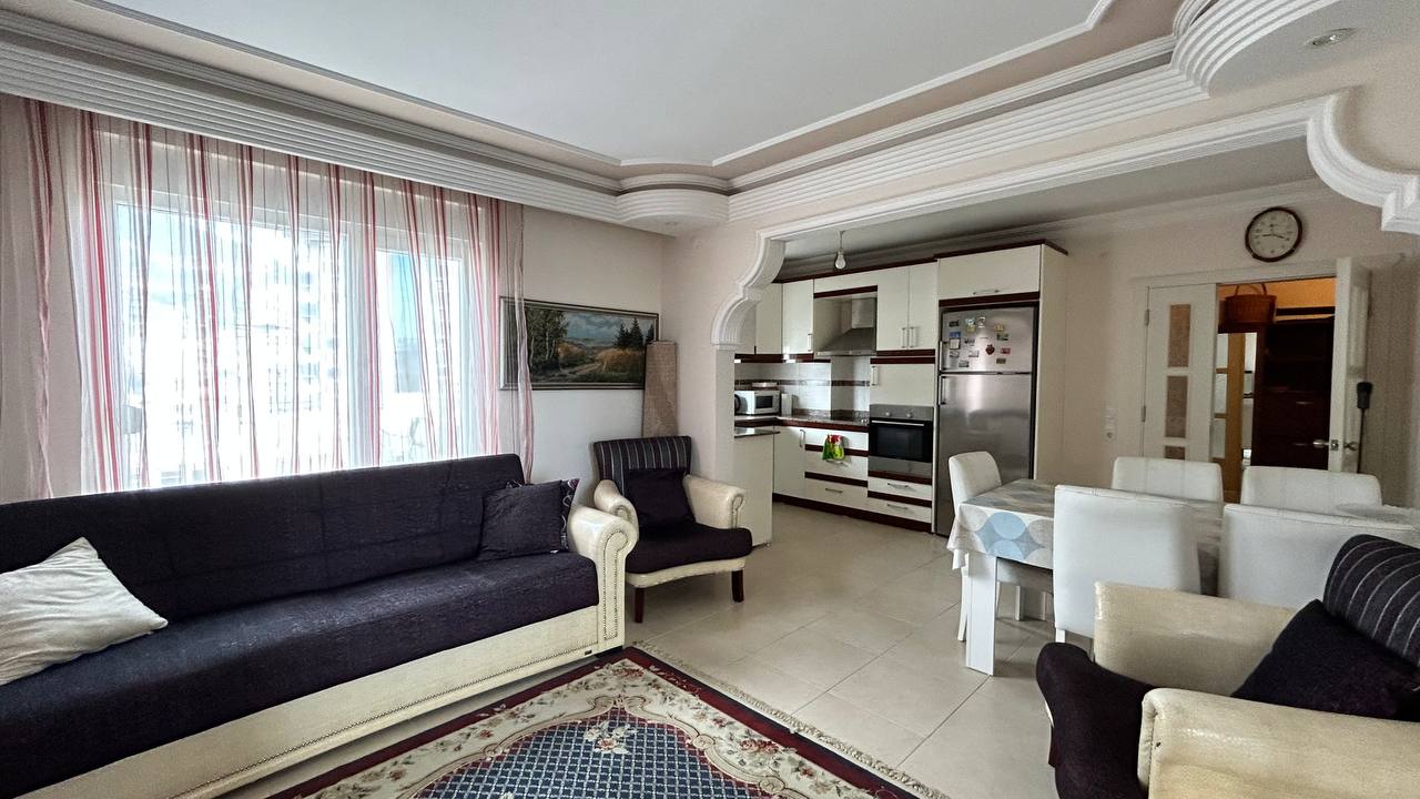 Apartment with 2+1 floor plan and furniture in Alanya - Фото 9