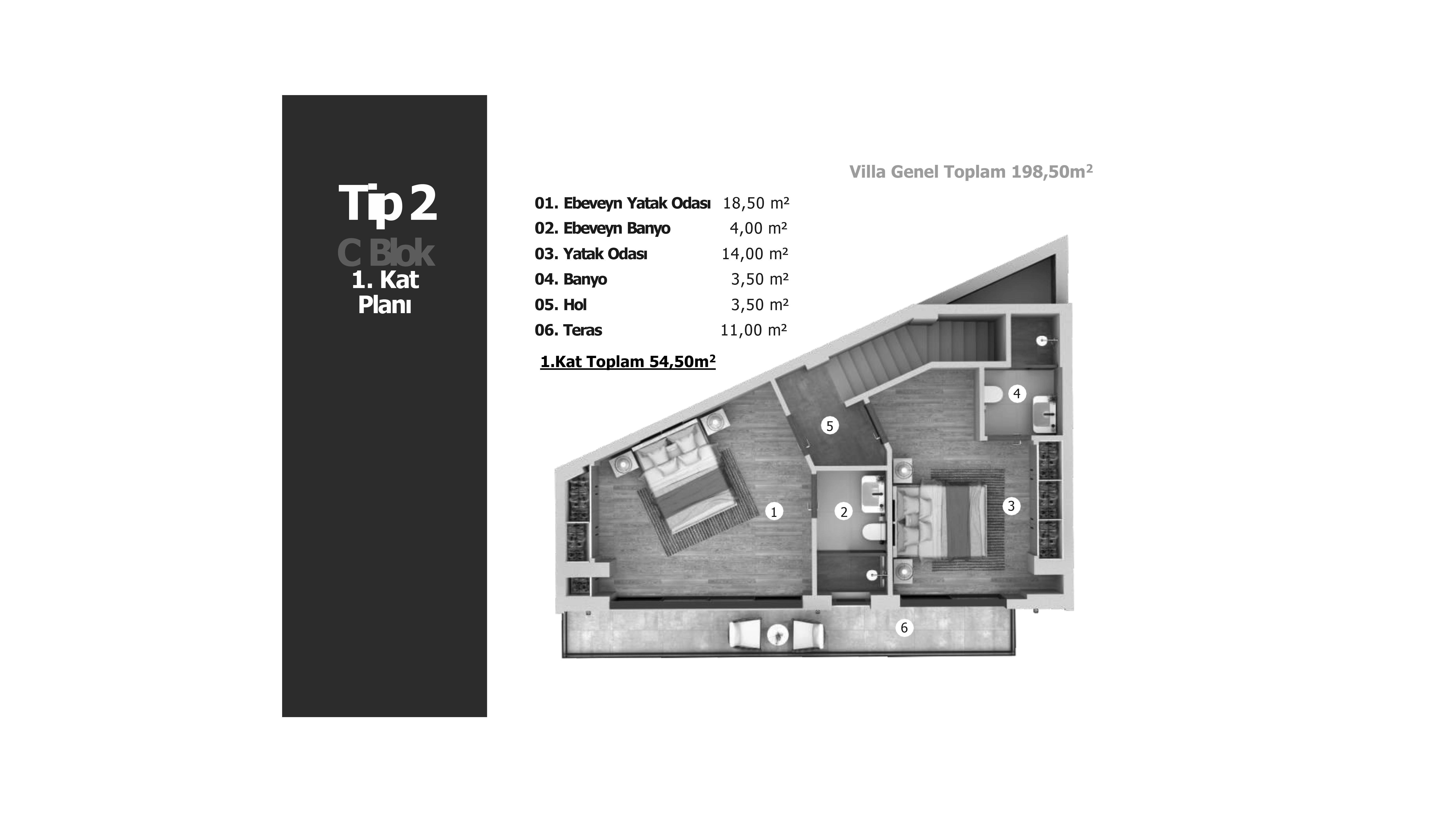 Modern complex of villas, with apartments 4+2 in Bodrum - Фото 15