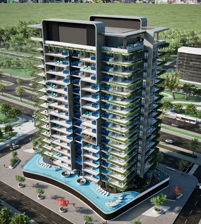 New luxury apartment building on Samana Avenue in Dubai - Фото 6