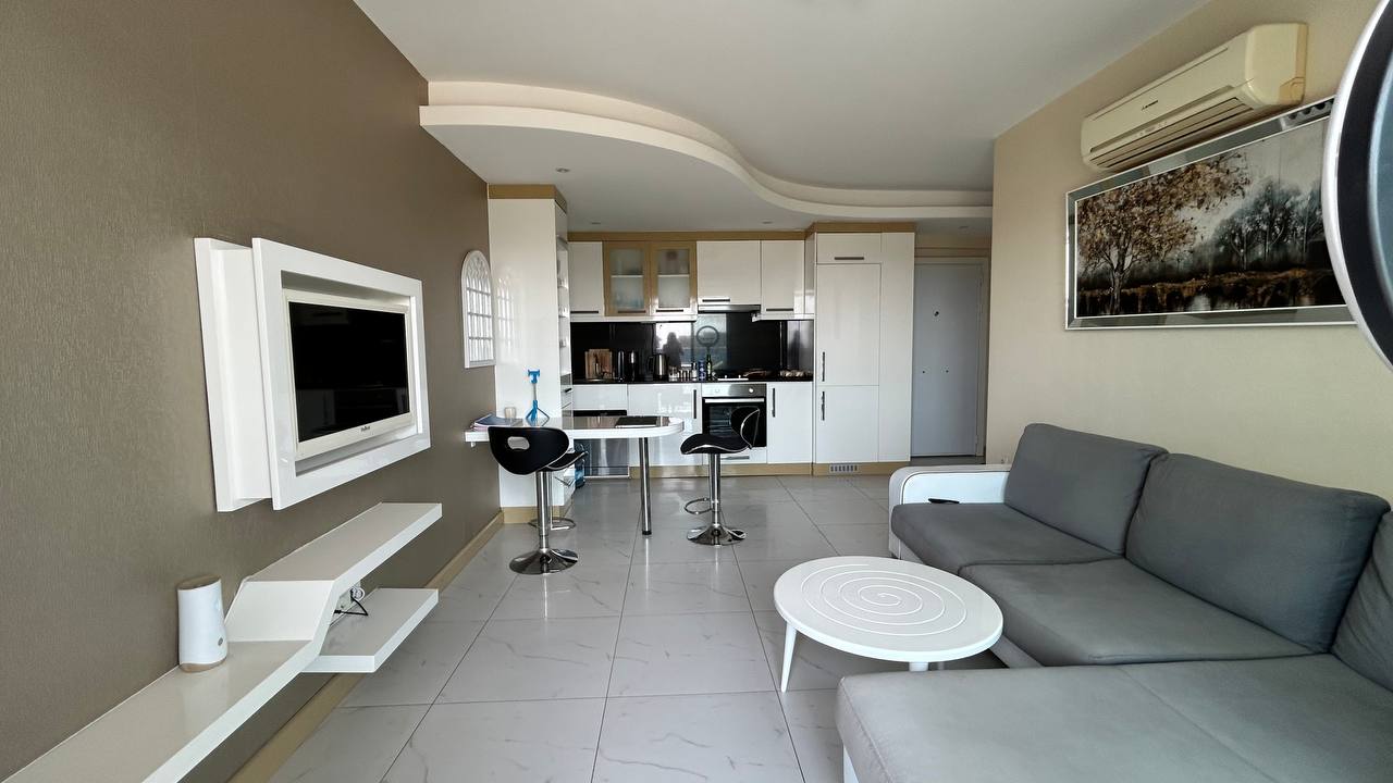 Furnished one bedroom apartment, 50 m2, in complex with infrastructure in Alanya - Фото 24