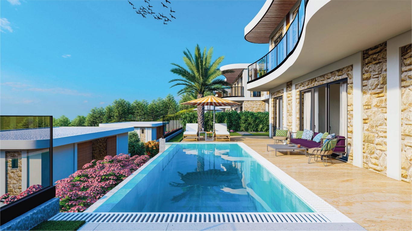 New project of modern villas, duplex and apartments with beautiful sea view, Kargyjak - Фото 10