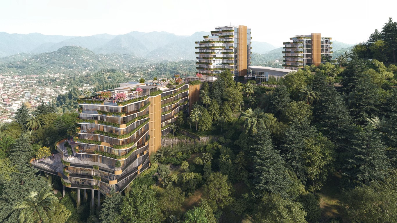 Residential project on the heights, with panoramic views of the city and the coast of Batumi - Фото 3