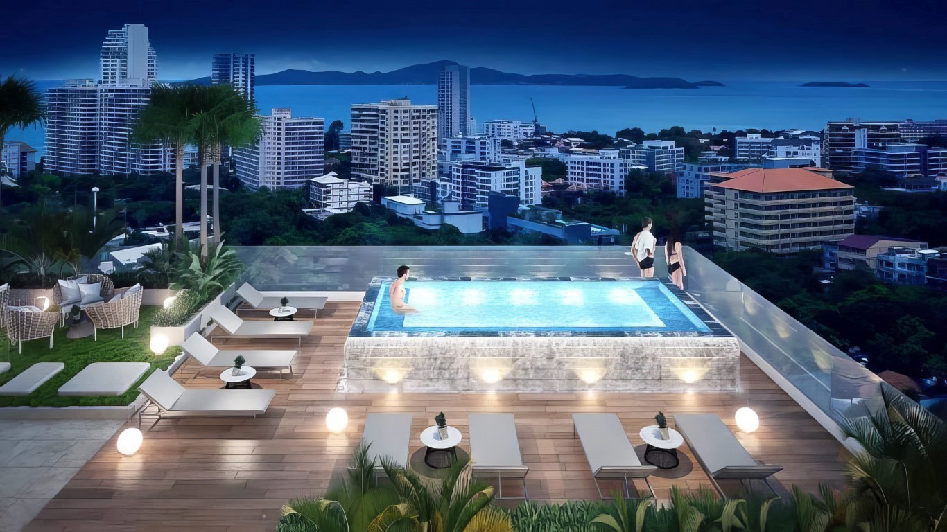 Living by the sea with panoramic views at the modern Siam Oriental Dream condominium, Pattaya - Фото 4